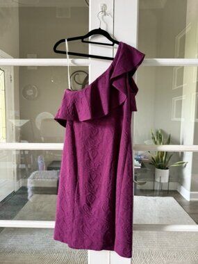 Lilly Pulitzer Bordeaux One Shoulder Dress